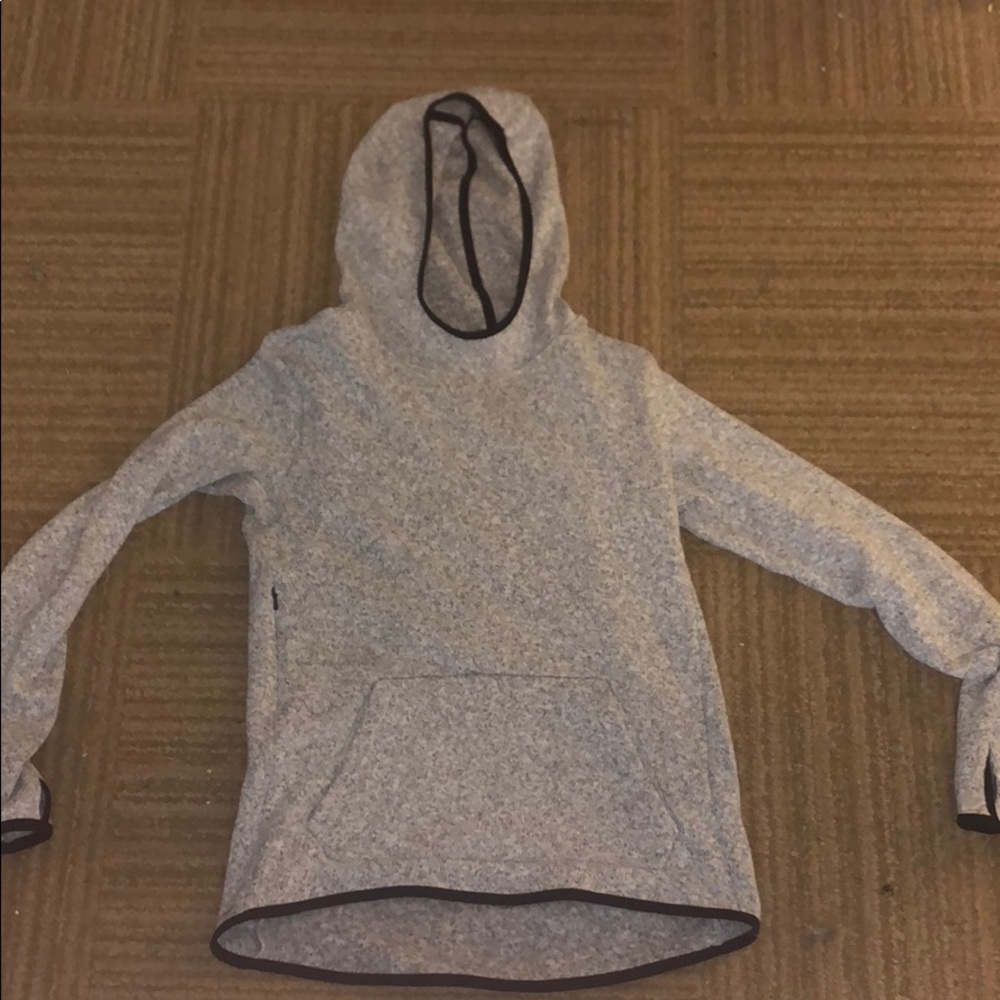 Nike fleece jacket gray